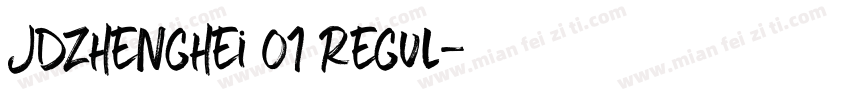 JDZhenghei 01 Regul字体转换